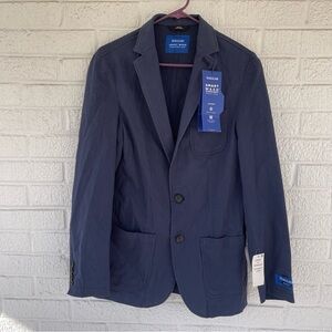 NEW Haggar Slim Fit Smart Wash Stretch Jacket Blue Slim Fit Size Small NWT